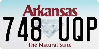 AR license plate 748UQP