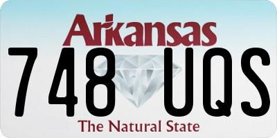 AR license plate 748UQS