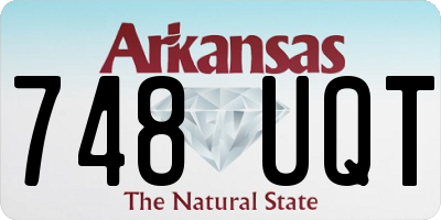 AR license plate 748UQT