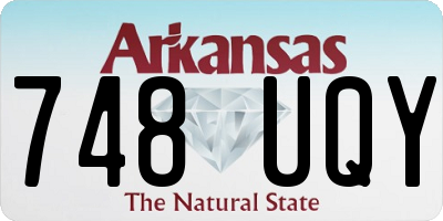 AR license plate 748UQY