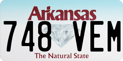 AR license plate 748VEM
