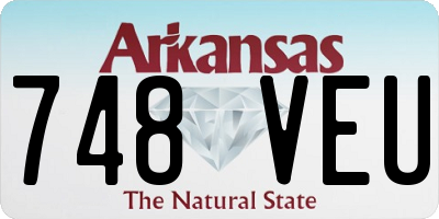 AR license plate 748VEU
