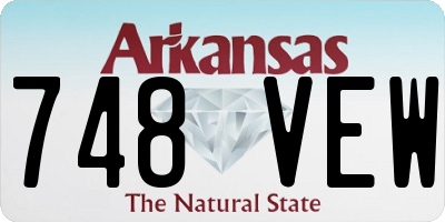 AR license plate 748VEW