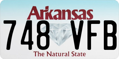 AR license plate 748VFB