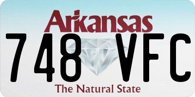 AR license plate 748VFC