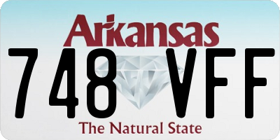 AR license plate 748VFF