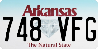 AR license plate 748VFG