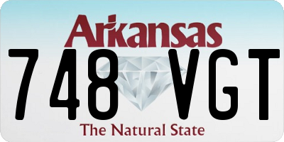 AR license plate 748VGT