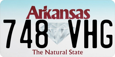 AR license plate 748VHG