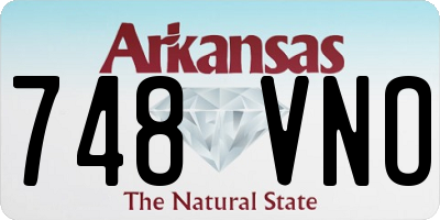 AR license plate 748VNO