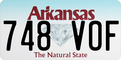 AR license plate 748VOF