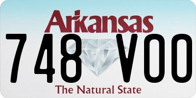 AR license plate 748VOO