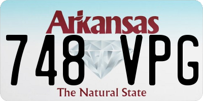 AR license plate 748VPG