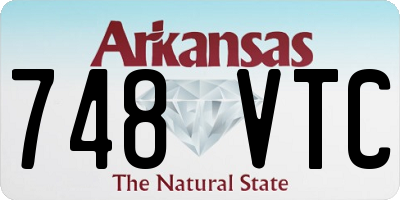 AR license plate 748VTC