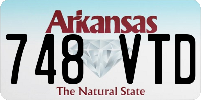 AR license plate 748VTD