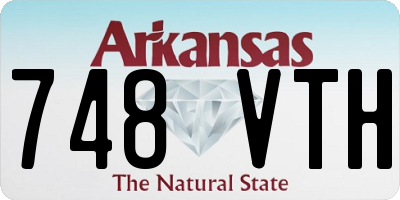 AR license plate 748VTH