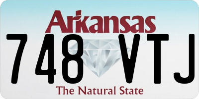 AR license plate 748VTJ