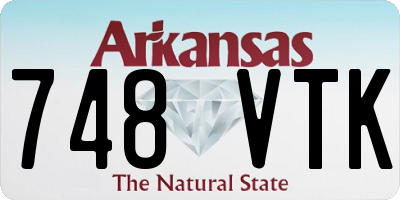 AR license plate 748VTK