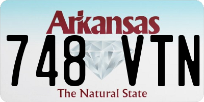 AR license plate 748VTN
