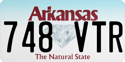 AR license plate 748VTR