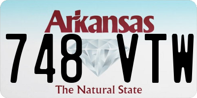 AR license plate 748VTW