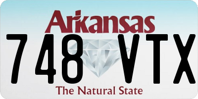 AR license plate 748VTX