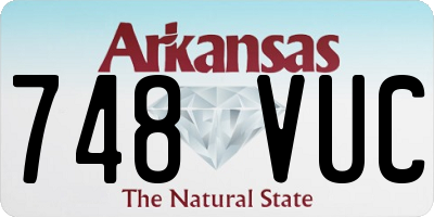 AR license plate 748VUC