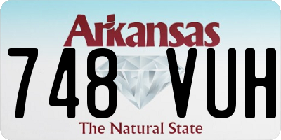 AR license plate 748VUH