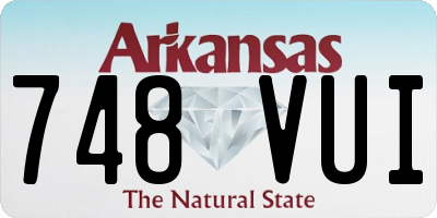 AR license plate 748VUI
