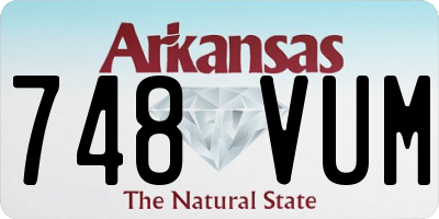 AR license plate 748VUM