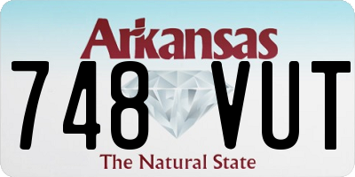 AR license plate 748VUT