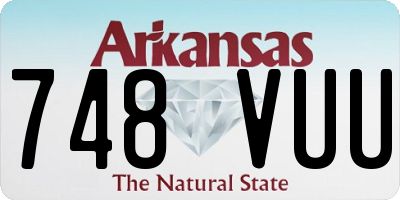 AR license plate 748VUU