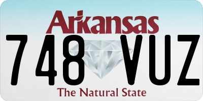 AR license plate 748VUZ