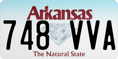 AR license plate 748VVA