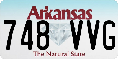 AR license plate 748VVG