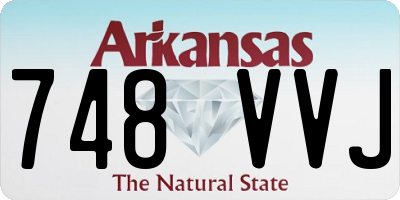 AR license plate 748VVJ
