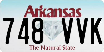 AR license plate 748VVK