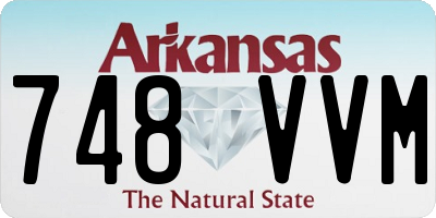 AR license plate 748VVM