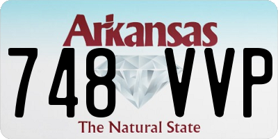 AR license plate 748VVP