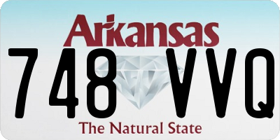 AR license plate 748VVQ