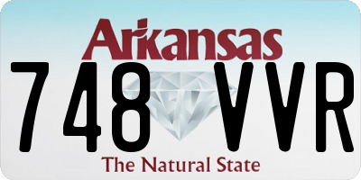 AR license plate 748VVR