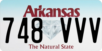 AR license plate 748VVV