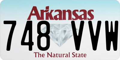 AR license plate 748VVW