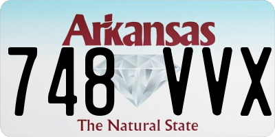 AR license plate 748VVX