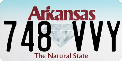 AR license plate 748VVY