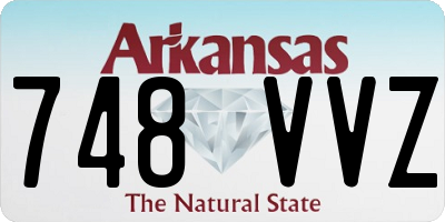 AR license plate 748VVZ