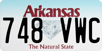 AR license plate 748VWC