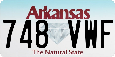 AR license plate 748VWF