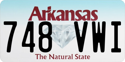 AR license plate 748VWI