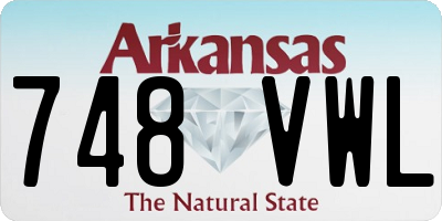 AR license plate 748VWL